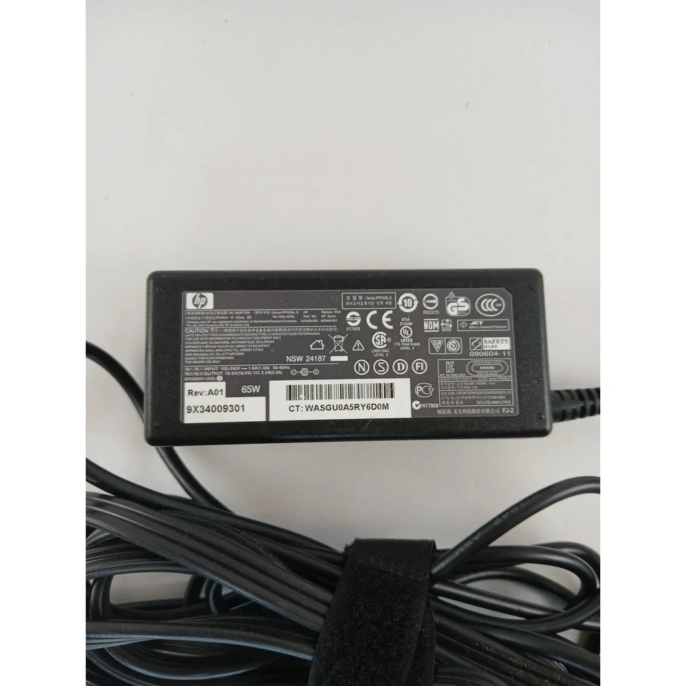Genuine HP Laptop Charger AC Power Adapter 519329-001 18.5V 3.5A 65W (7.4x5.0mm)